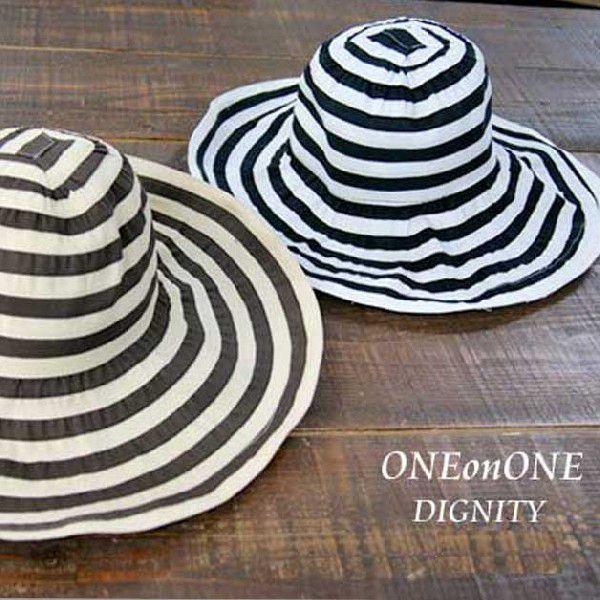 ワンオンワンセレクト レディースボーダーリゾートハットSS | 