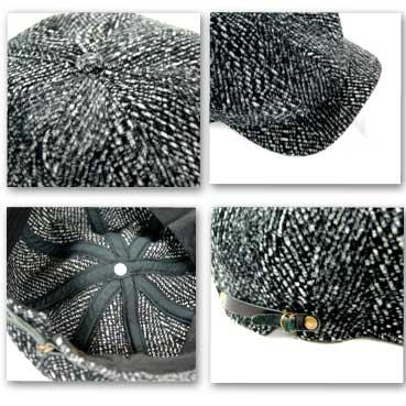 Desert Millsデザートミルズビックヘリンボーンニュースボーイキャップ |  | 01