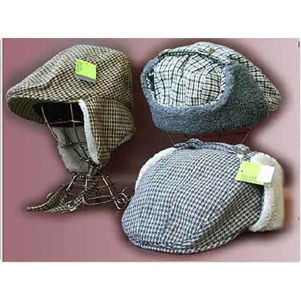 耳あて付きチェック柄ハンティングイヤーカバー付帽子 メンズ帽子 レディース帽子 ハット キャップ ニット帽 通販 | 
