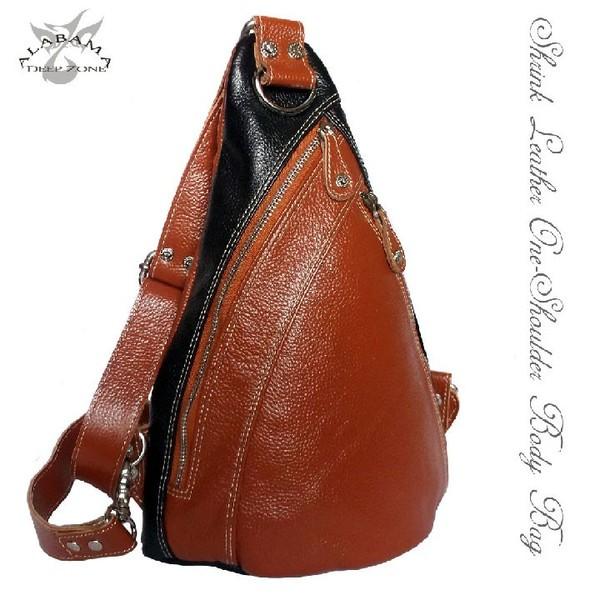 バッグ/鞄/カバン/革/本革/Deep/Zone/斜め掛けメンズシュリンクレザーボディバッグ/革ワンショルダー楽ギフ_包装 |  | 01