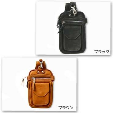 ヒップバッグ 革 ディープゾーン リアルレザーロングヒップバッグ |  | 02