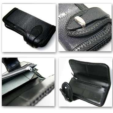 長財布/Deep Zoneスティングレーレザーロングウオレット |  | 01