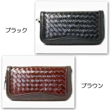 長財布 革 ディープゾーン イタリアンレザーメッシュラウンドファスナーロングウオレット |  | 02