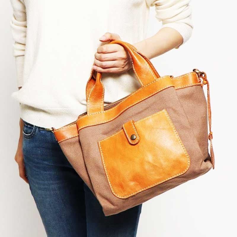 【fes】フェス　キャンバス素材×カウレザーショルダー/トートバッグ |  | 10