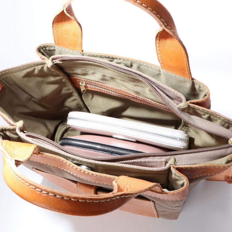 【fes】フェス　キャンバス素材×カウレザーショルダー/トートバッグ |  | 08