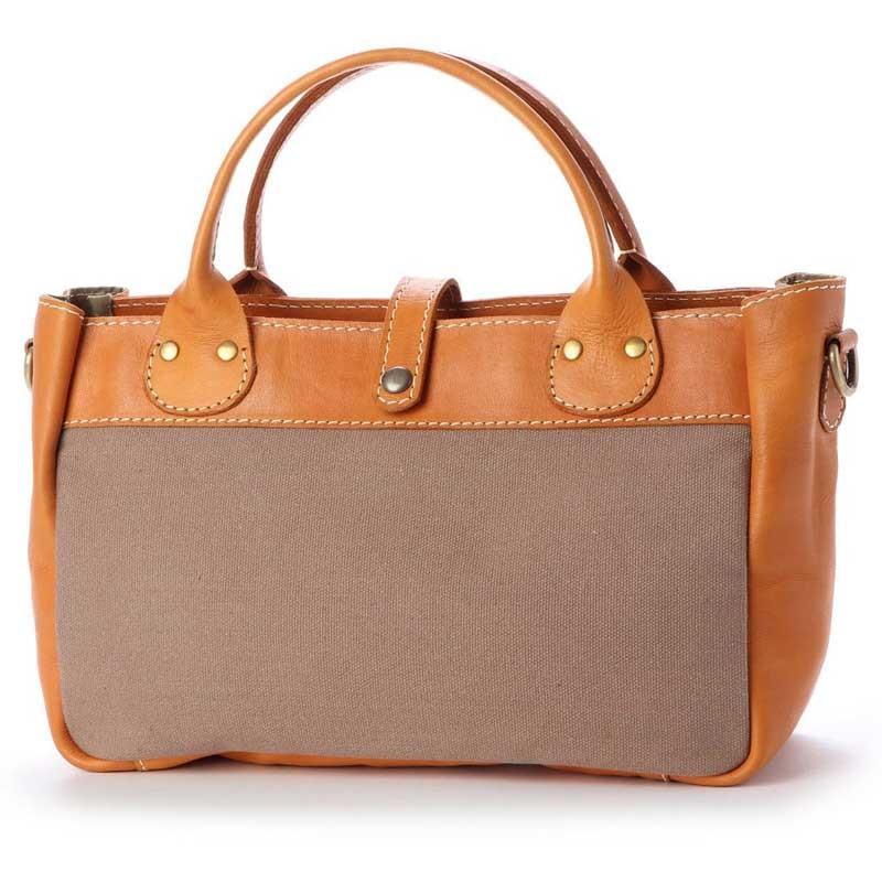 【fes】フェス　キャンバス素材×カウレザーショルダー/トートバッグ |  | 03