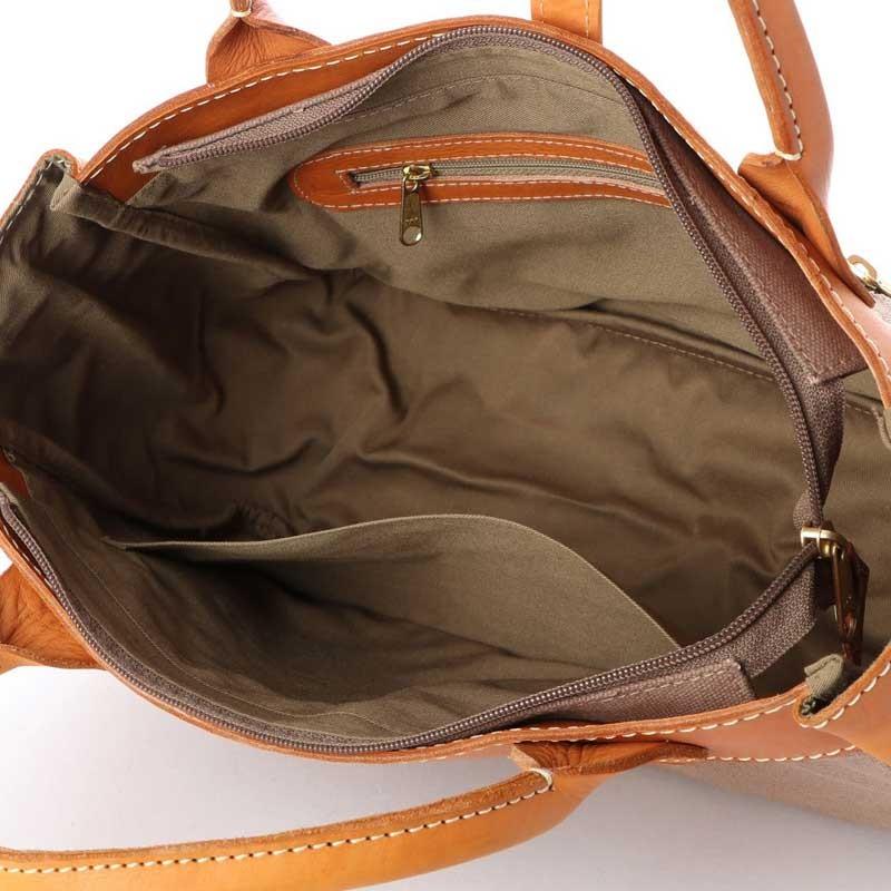 【fes】フェス　キャンバス素材×カウレザーショルダー/トートバッグ |  | 06