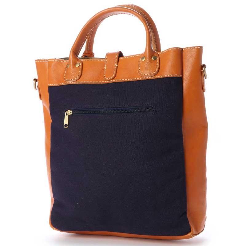 【fes】フェス　キャンバス素材×カウレザーショルダー縦型/トートバッグ |  | 04