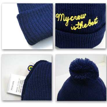 ワンオンワンセレクト Grin Buddyチェーンステッチロゴ入りボンボン付きニット帽AW |  | 01