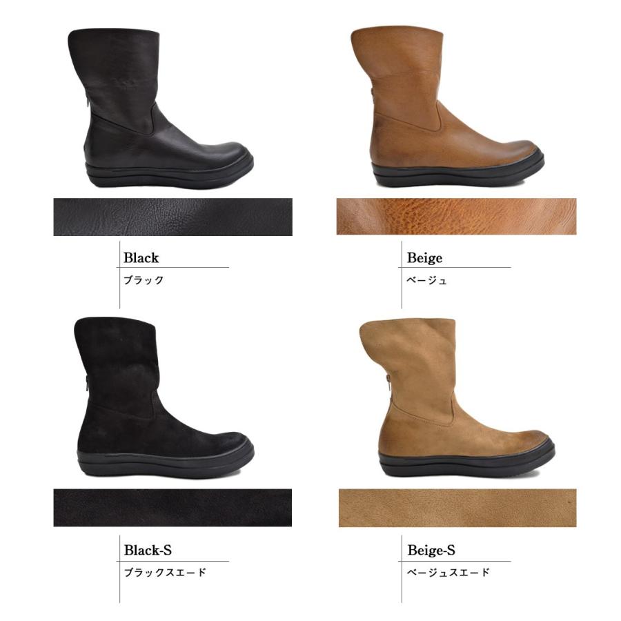 ONEonONE SELECT グラベラ glabella PUレザー バックジップ ロングブーツ |  | 02