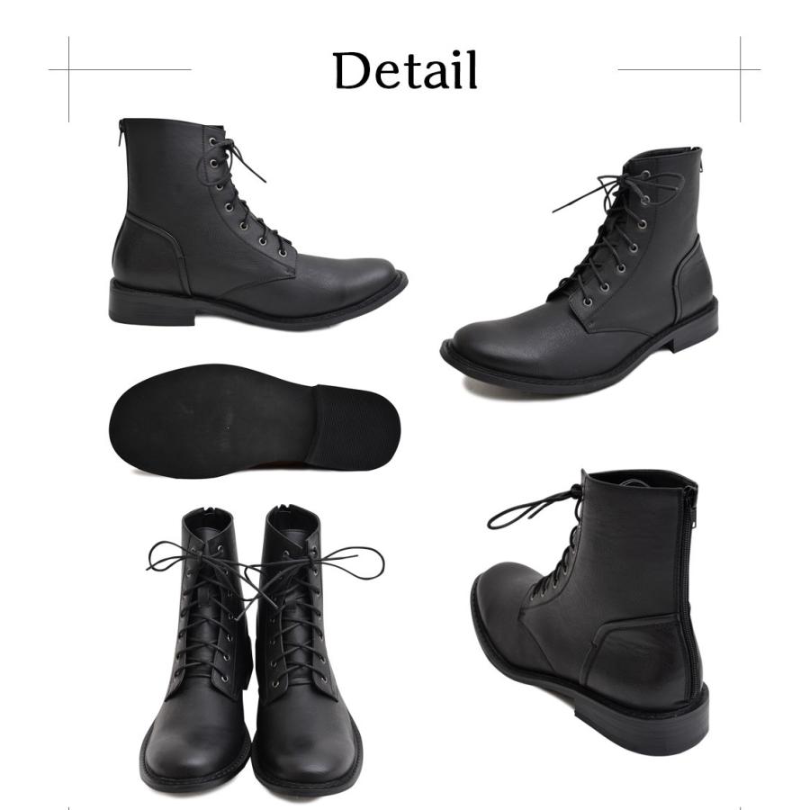 メンズ 靴 男性 シューズ ブーツ グラベラ レースアップブーツ バックジップ ミリタリーブーツ |  | 04