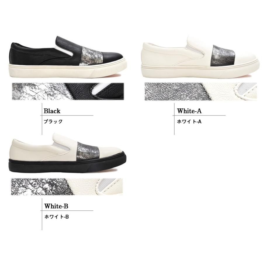 ONEonONE SELECT グラベラ glabella クラッキングラインスリッポンスニーカー |  | 02