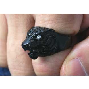 シルバー 925 スターリングシルバー アクセサリー リング 指輪 ブラックコーティングタイガーリングあす楽対応 |  | 01