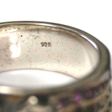 シルバー 925 スターリングシルバー アクセサリー リング 指輪 GoodVibrations 925スターリングシルバーリング ラスターカラージルコニア |  | 02