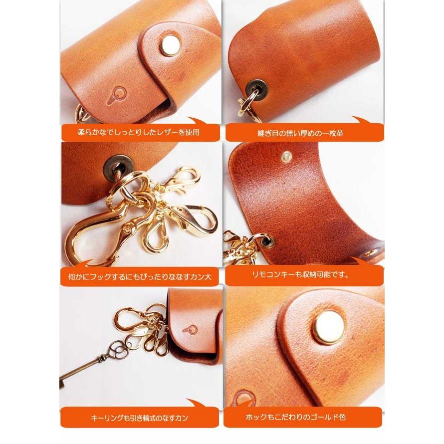 キーケース キーホルダー 革 hecho a mano ヘチョアマーノスマートキーも収納可能なキーケース Dueroドウロ 日本製 |  | 01