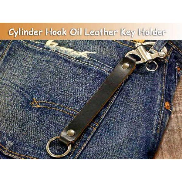 ワンオンワンオリジナルベンズレザーシリンダーフックキーホルダーキーホルダー 日本製 通販革製品 革小物 | 