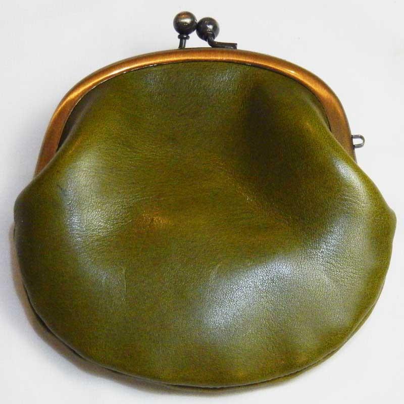 財布/革/ONEonONE SELECTジーンズレザーがま口小物入れ/小銭入れM/ポーチ/サイフ/財布/栃木レザー/レディース財布/牛革/本革/プレゼント/ギフト/かわいい/日本製 |  | 03