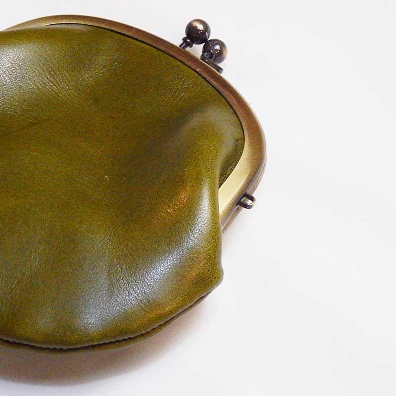 財布/革/ONEonONE SELECTジーンズレザーがま口小物入れ/小銭入れM/ポーチ/サイフ/財布/栃木レザー/レディース財布/牛革/本革/プレゼント/ギフト/かわいい/日本製 |  | 04