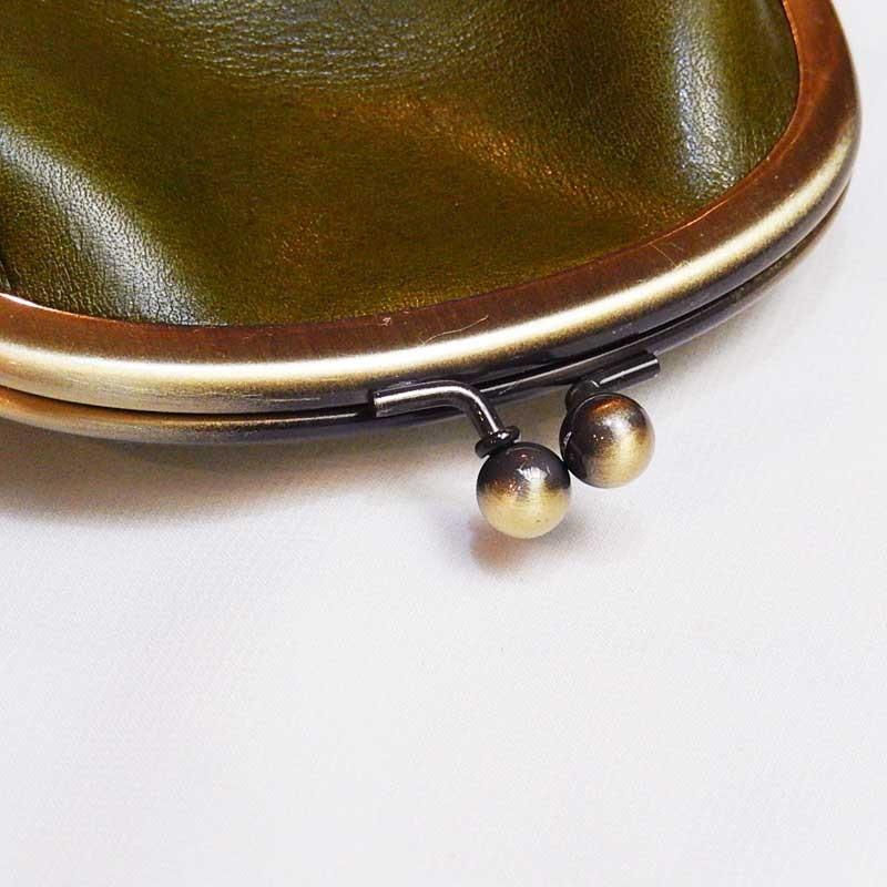 財布/革/ONEonONE SELECTジーンズレザーがま口小物入れ/小銭入れM/ポーチ/サイフ/財布/栃木レザー/レディース財布/牛革/本革/プレゼント/ギフト/かわいい/日本製 |  | 05