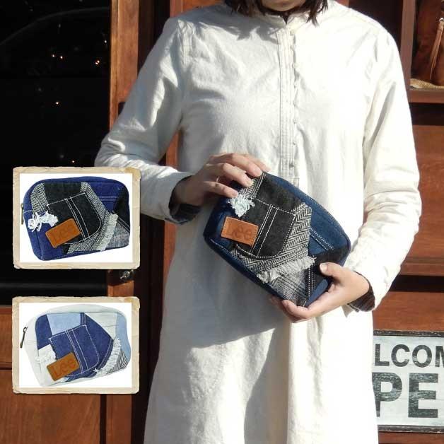 リー LEEジーンズポーチ 小物入れ デニム かわいい プレゼント ギフト バレンタイン | 