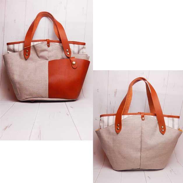 トートバッグ/リアン lienリネンとレザーの |  | 03