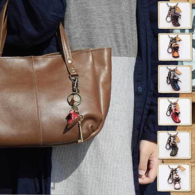 リアン ミニチュアレザーブーツキーホルダー 日本製 | 