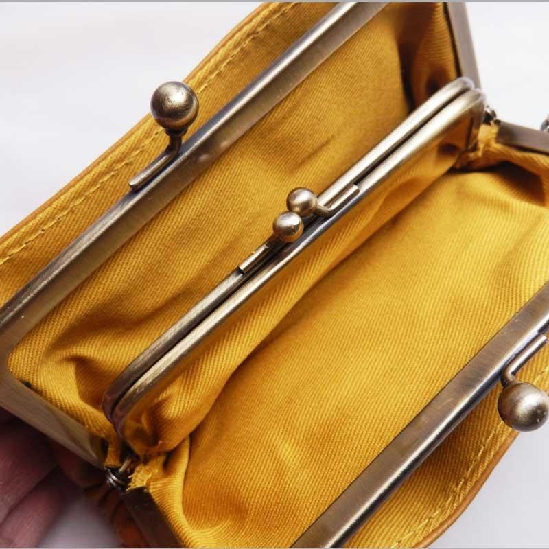 リアン ホースレザーミニ手提げポーチ 親子がま口 日本製 |  | 05