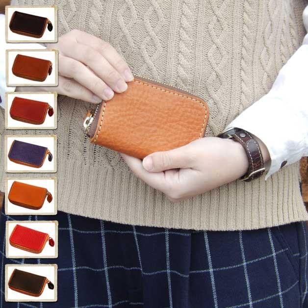 リアン ヴォーノカードポケットつきキーケース レディース かわいい 日本製 キーホルダー プレゼント ギフト メンズ 本革 スマートキー バレンタイン | 