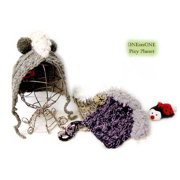 ワンオンワンセレクトPixyPlanetキッズモヒカンニット帽AW | 