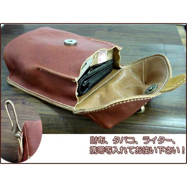 ウエストバッグ 革 ナチュラルレザー クイッター レザータンク・ウエストバッグ日本製 |  | 01