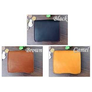 折り財布 二つ折り ショートウオレット革 クイッター 3色展開折財布アースレザービルフォードウォレット二つ折り財布日本製 |  | 02