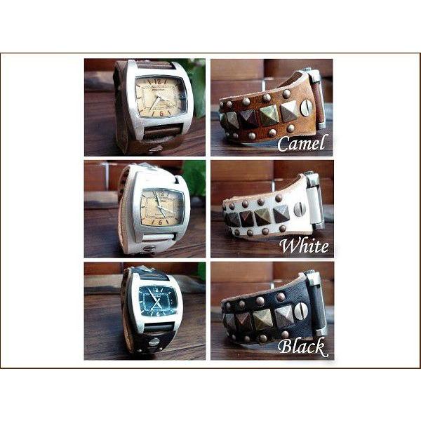 レザー腕時計 クイッター クイッタ― 3色スタッズMIXウォッチ 日本製 |  | 01