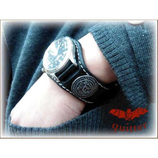 レザー腕時計3色展開！ クイッター 3コンチョレザーブレスウォッチ 日本製 |  | 01