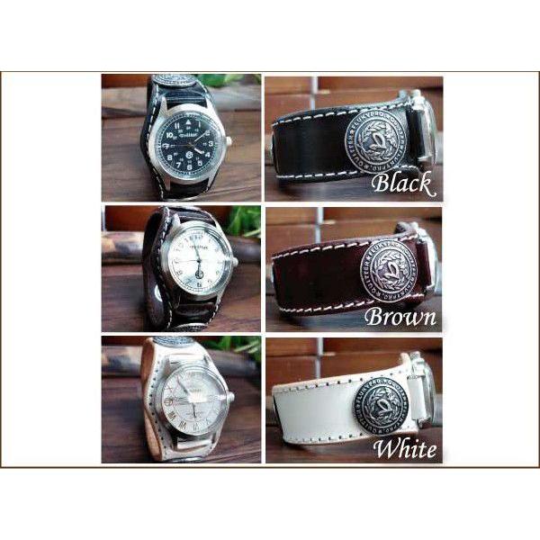 レザー腕時計3色展開！ クイッター 3コンチョレザーブレスウォッチ 日本製 |  | 02