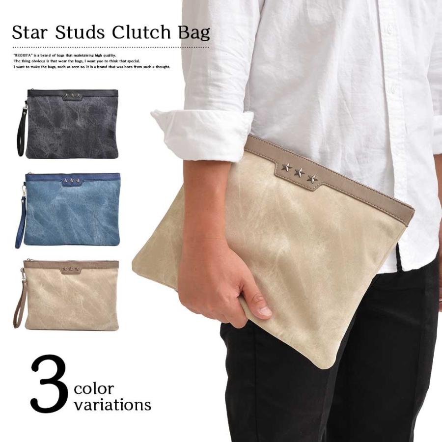 レジスタ REGiSTA スタースタッズクラッチバッグ | 