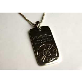 シルバーアクセサリー9.11を忘れないONEonONEオリジナル９２５スターリングドッグタグペンダント |  | 02