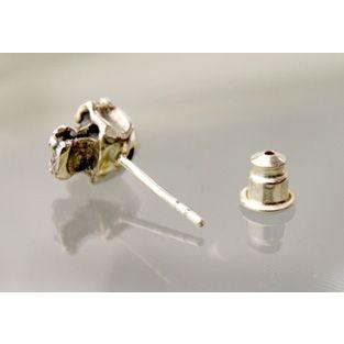 シルバー 925 スターリングシルバー ワンオンワンセレクト シルバースカルストーンピアス |  | 02