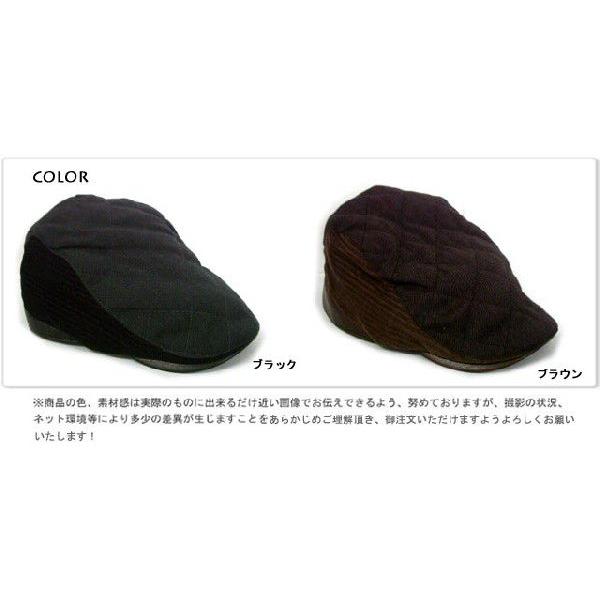 キルティングハンティングキャップ帽子 メンズ帽子 レディース帽子 ハット キャップ ニット帽 通販AW |  | 02