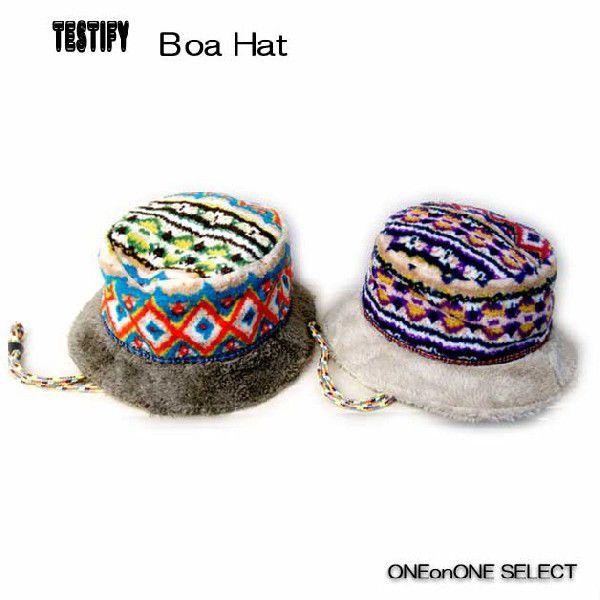ワンオンワンセレクト TESTIFY 顎紐付きボアハット AW | 