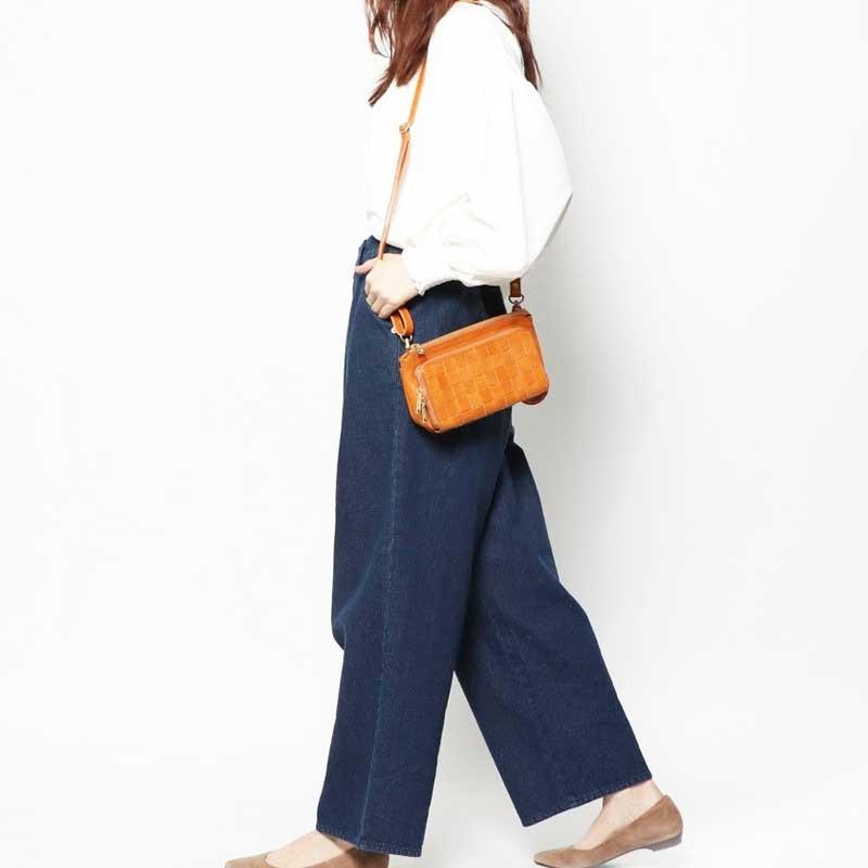 ズッケロフィラート(zucchero filato )本革 メッシュ 財布付き 一体型 ショルダー バッグ 牛革 財布 長財布 |  | 10