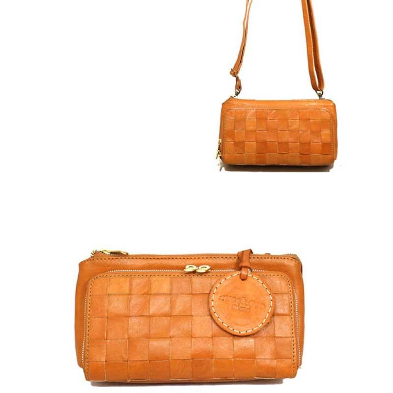 ズッケロフィラート(zucchero filato )本革 メッシュ 財布付き 一体型 ショルダー バッグ 牛革 財布 長財布 |  | 02