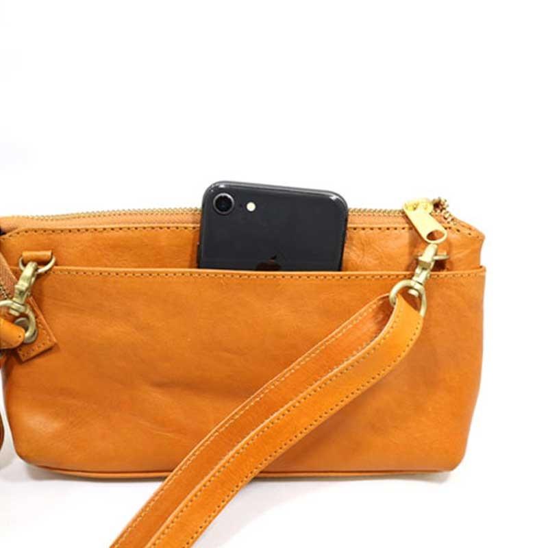 ズッケロフィラート(zucchero filato )本革 メッシュ 財布付き 一体型 ショルダー バッグ 牛革 財布 長財布 |  | 03