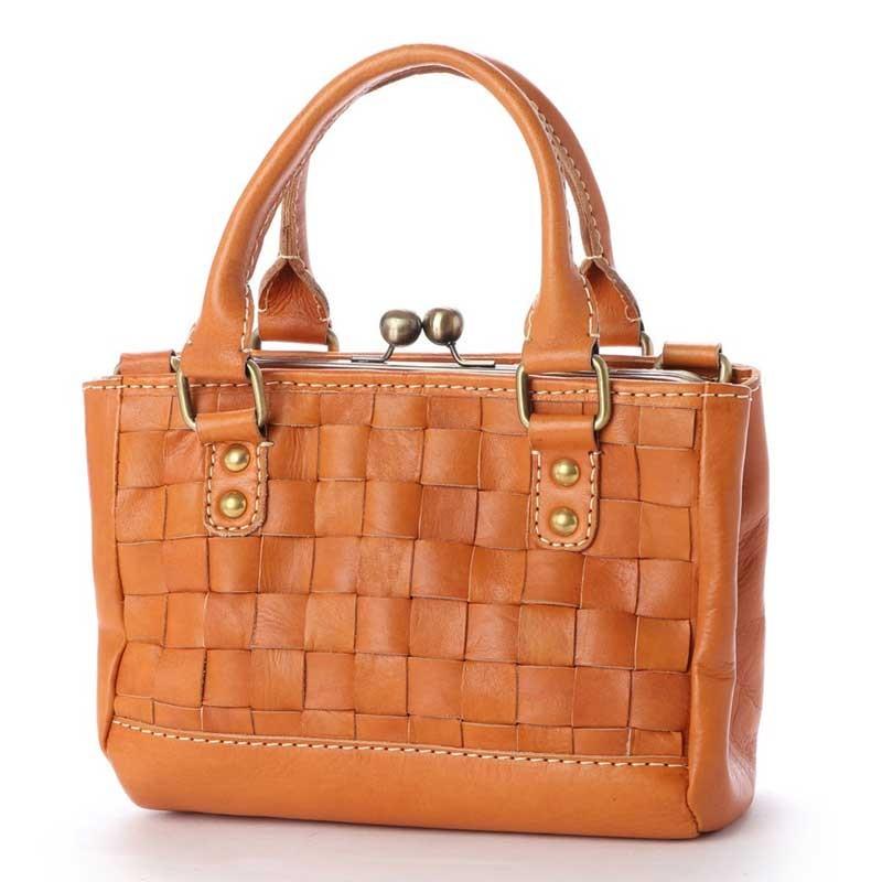 ガマ口メッシュハンドバッグ/ショルダーバッグ baqette バケット 本革 牛革 |  | 04