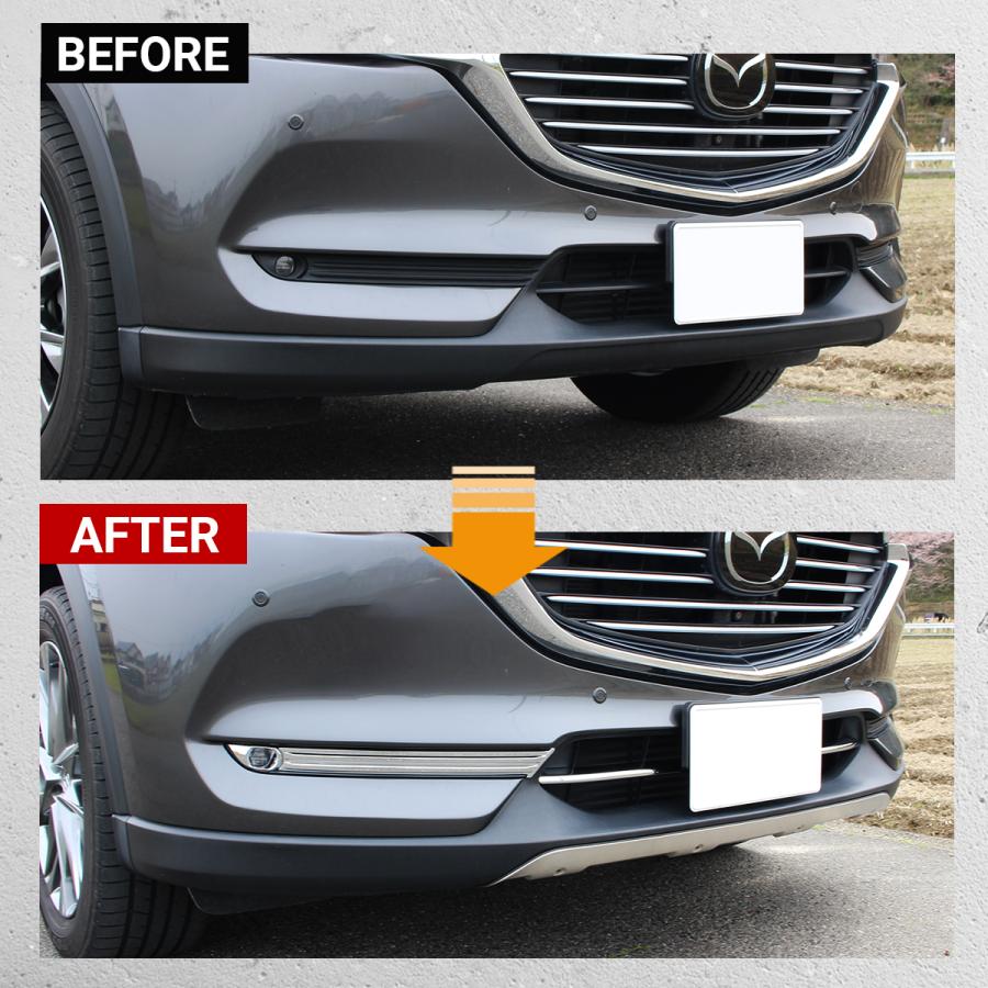 マツダ MAZDA CX-8 アクセサリ フロント フォグライト カバー マツダ MAZDA CX-8 アクセサリ フロント フォグライト カバー