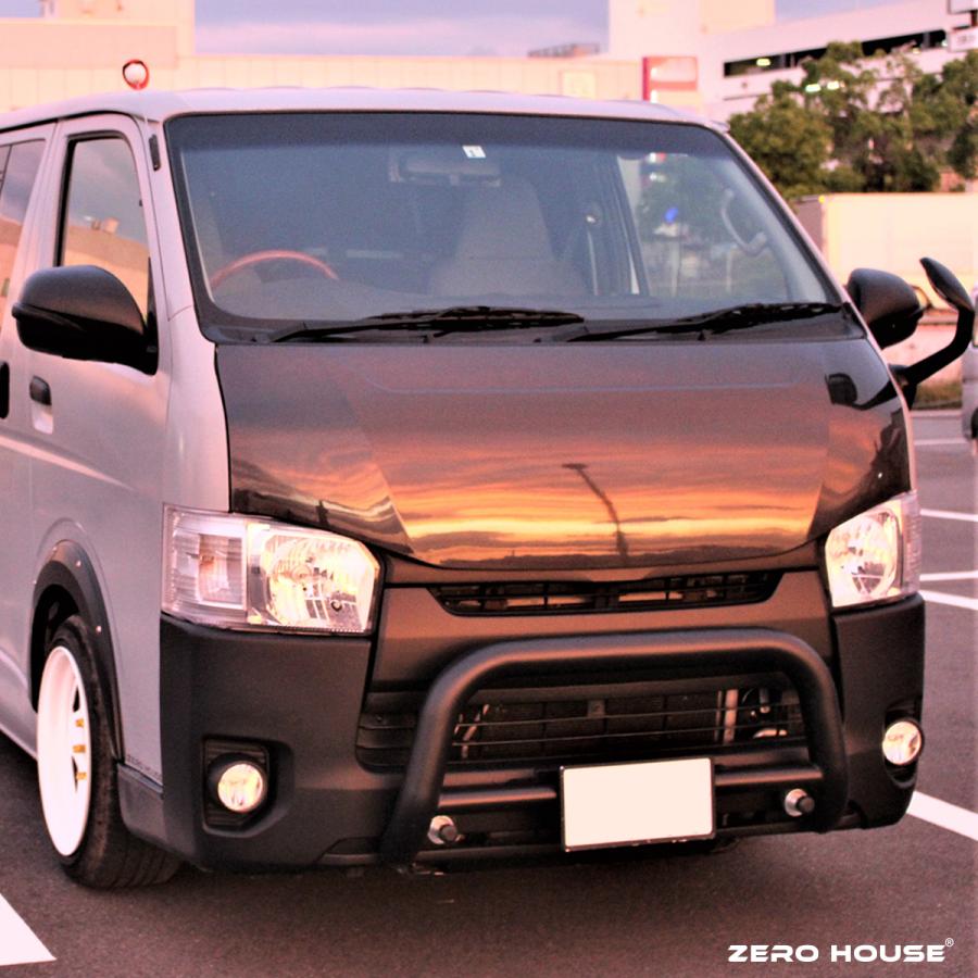 ハイエース ボンネット バッドフェイス カーボン製 全型対応 ハイエース ボンネット バッドフェイス カーボン製 全型対応