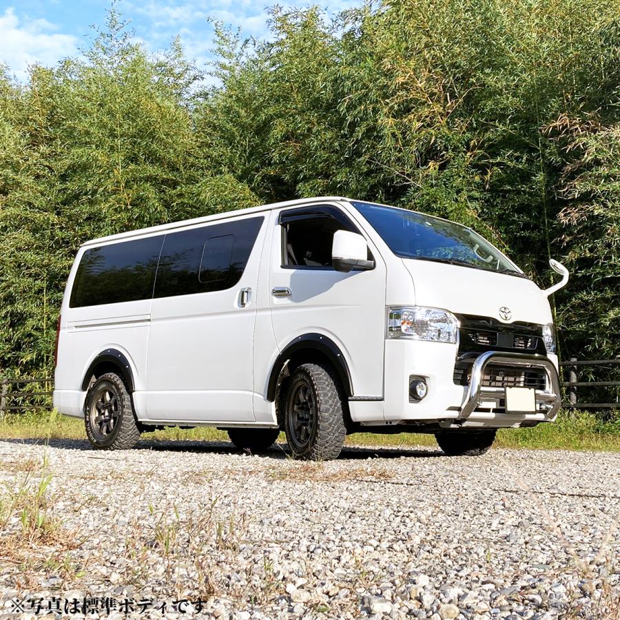 ハイエース200系　DXステンレス バンパーガード ハイエース バンパーガード グリルガード カンガルーバー 200系
