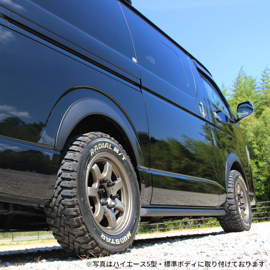 ハイエース サイドガード　サイドステップ　サイドパネルキット ハイエース 200系 1〜7型 サイドステップ ランニングボード