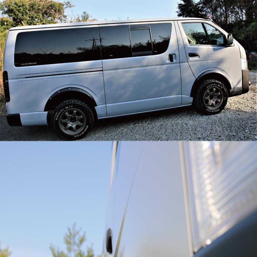 200系ハイエースオーバーフェンダーあげ系 ハイエース オーバーフェンダー アゲ系 オフロードカスタム 200