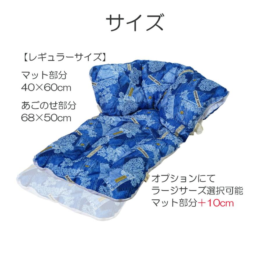 【リバーシブル】デニム レース ペーズリー柄 ペットカート クッション あごのせ ペットベッド カートマット コンフォーター バギー カバー 汚れ防止 日本製 |  | 08