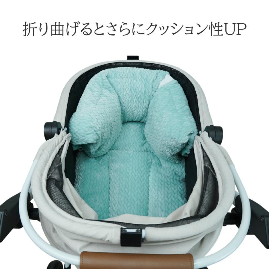 3in1】秋冬ファー ティファニーブルー ペットカート クッション あご